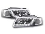 Paire de feux phares Daylight DRL Led VW Passat 3B de 97-00 chrome