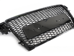 Calandre pour Audi A4 B8 de 2008 a 2011 Look Sport Noir Brillant PDC