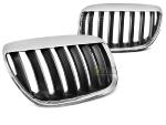 Calandre Avant BMW X5 E53 LCI 04-06 Chrome Noir