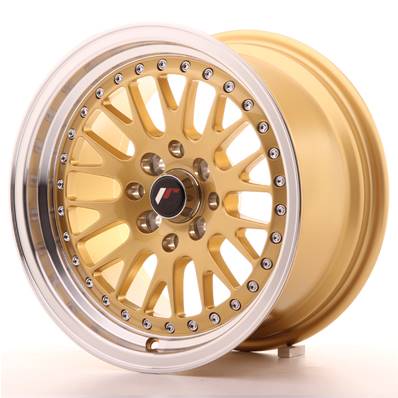 Jante JAPAN RACING JR10 15" x 8" 4x100/114,3 ET15 Gold Machined Lip