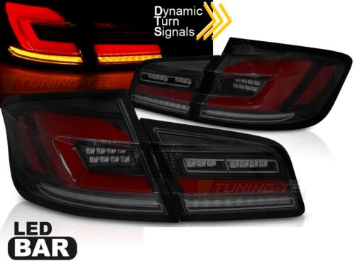 Paire feux arriere BMW serie 5 F10 Berline 10-16 FULL LED BAR DYN Noir fume