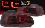 Paire de feux arriere VW Golf 6 08-13 FULL LED DYN Rouge Fume