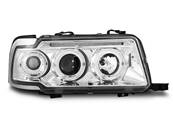 Paire de feux phares Audi 80 B4 berline 91-96 Angel eyes chrome