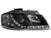 Paire de feux phares Audi A3 8P de 2003 a 2008 Daylight led noir