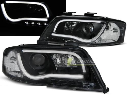 Paire de feux phares Audi A6 01-04 Daylight led LTI noir