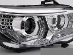 Paire de feux phares BMW serie 5 E60 /E61 03-07 Angel eyes led 3D Chrome