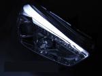 Paire de feux phares Ford Focus 15-18 LED LTI DRL chrome