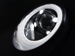 Paire de feux phares Mini Cooper F55-F56-F57 de 2014 a 2017 - FULL LED DRL Chrome