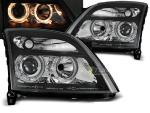 Paire de feux phares Opel Vectra C 02-05 angel eyes noir