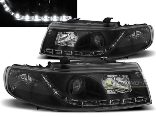 Paire de feux phares Seat Leon / Toledo 99-04 Daylight led noir