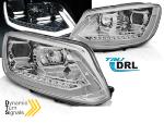 Paire de feux phares VW Touran 2 10-15 LED DRL LTI chrome