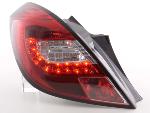 Paire feux arrière Opel Corsa D 3 portes 2006 a 2010 Rouge Led