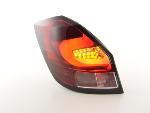 Paire feux arrière Skoda Fabia 5J 5 portes 2007 a 2014 Rouge Led