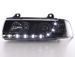 Paire de feux phares Daylight Led BMW serie 3 Cabriolet E36 92-98 Noir