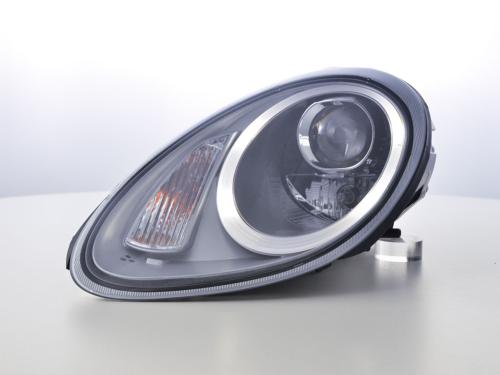 Paire de feux phares Daylight Led Xenon Porsche Boxster 987 04-08 Argent