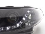 Paire de feux phares Daylight Led Renault Laguna 2 01-05 Noir