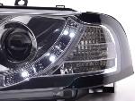 Paire de feux phares Daylight Led Skoda Octavia 1U 01-04 Chrome