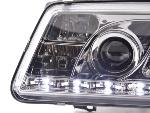 Paire de feux phares Daylight Led VW Bora de 99-04 Chrome