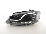 Paire de feux phares Daylight led DRL VW Jetta 6 11-17 Noir