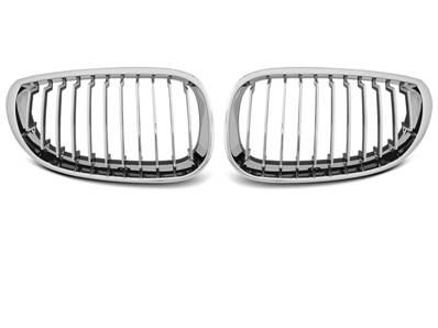 Paire grilles calandre BMW serie 5 E60/E61 de 07/2003 a 2010 Chrome