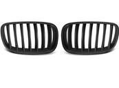 Paire de grille calandre BMW X5 E70, X6 E71 de 2008 a 2013 Noir Mat