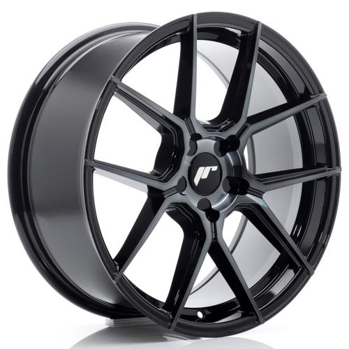 Jante JR Wheels JR30 18x8 ET20-40 - 5 trous sur mesure - Black machined Tinted face