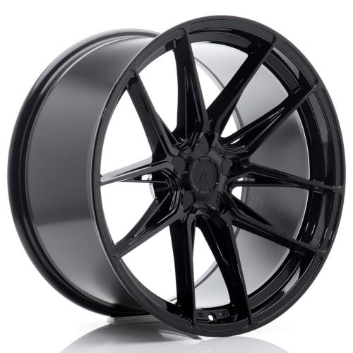 Jante JR Wheels JR44 20x10 ET15-35 - 5 trous sur mesure - Noir brillant