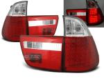 Paire de feux arriere BMW X5 E53 99-03 LED rouge blanc