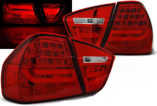 Paire de feux arriere BMW serie 3 E90 Berline 05-08 LED BAR rouge