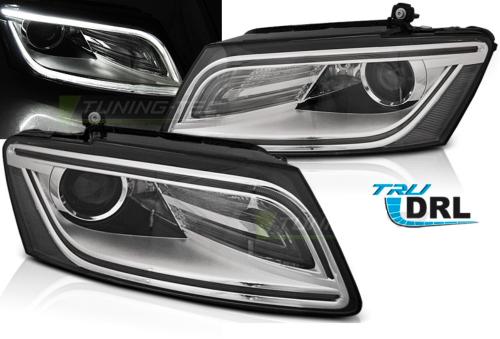 Paire de feux phares Audi Q5 12-17 Daylight led DRL chrome