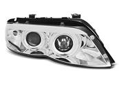 Paire de feux phares BMW X5 E53 03-06 angel eyes CCFL Xenon Chrome