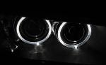 Paire de feux phares BMW X3 F25 10-14 Angel eyes LED Noir