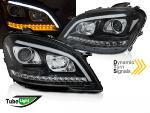 Paire de feux phares led Mercedes ML W164 09-11 Noir