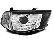 Paire de feux phares Mitsubishi L200 06-10 Daylight led chrome