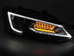 Paire de feux phares VW Polo de 2009 a 2017 LED DRL Dynamic Noir