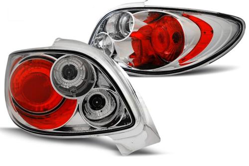 Paire de feux arriere Peugeot 206cc 98-06 chrome