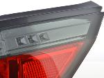 Paire feux arrière BMW Serie 5 E60 Berline 2008 a 2009 Rouge Fume Led