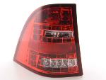 Paire de feux arrière Mercedes ML W163 98-05 Rouge Chrome Led