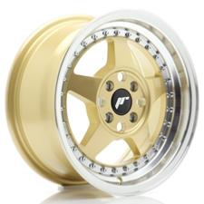 Jante JR Wheels JR6 15x7 ET35 - 4x100 - Gold Machined lip