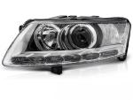 Feu phare Gauche Adaptable Audi A6 C6 de 2009 a 2011 Chrome Xenon