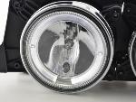 Paire de feux phares Angel Eyes BMW serie 5 E34 1988-1994 chrome