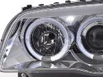 Paire de feux phares Design BMW serie 1 E87/E81 04-11 Chrome