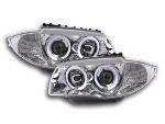 Paire de feux phares Design BMW serie 1 E87/E81 04-11 Chrome