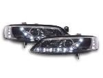 Paire de feux phares Daylight Led DRL Opel vectra B 99 a 02 chrome