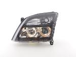 Paire de feux phares Angel Eyes Opel Vectra C de 02-04 Noir