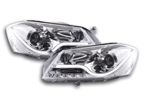 Paire de feux phares Daylight led VW Passat B7/3C 10-14 Chrome