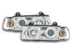 Paire de feux phares Angel Eyes BMW serie 3 E36 Berline 92-98 chrome