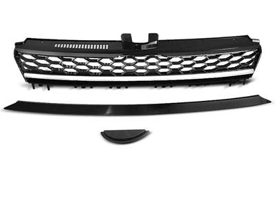 Grille de calandre VW Golf 7 13-17 look R noir chrome