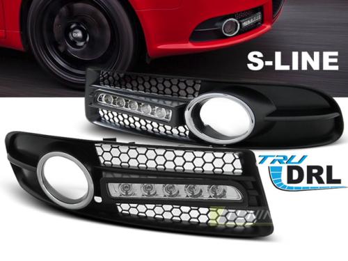 Paire de Grilles Antibrouillard Daylight led Audi A4 2004 a 2008 S-line