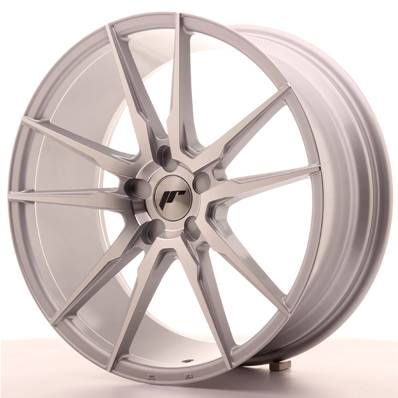 Jante JAPAN RACING JR21 20" x 8,5" Multi Perçage ET 40 Machined Face Silver